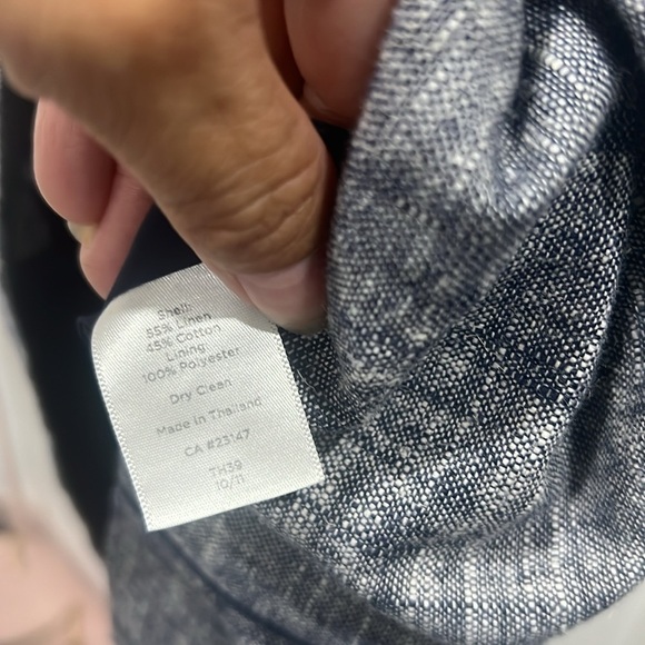 Talbots lined and cotton blend fully lined cap sleeve dress size 2 - Picture 7 of 8